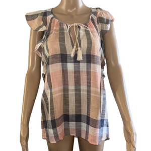 LIVERPOOL Linen blend sleeveless top NWT